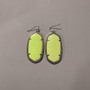 Neon yellow earrings - KS